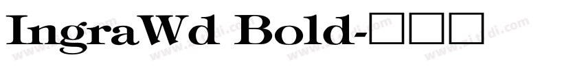 IngraWd Bold字体转换